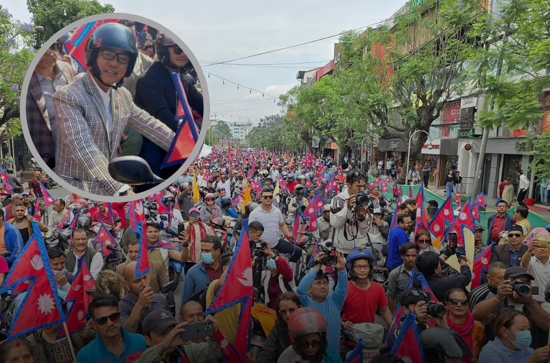 Big Motorcycle Rally in Kathmandu by RPP